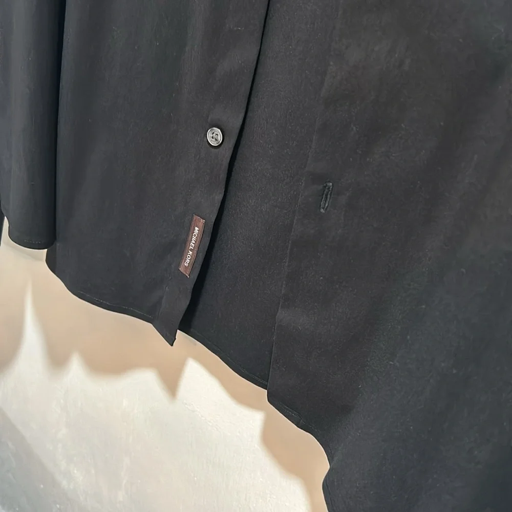 MICHAEL KORS CASUAL SHIRT MEN 3XL BLACK LONG SLEEVES - Picture 5 of 10